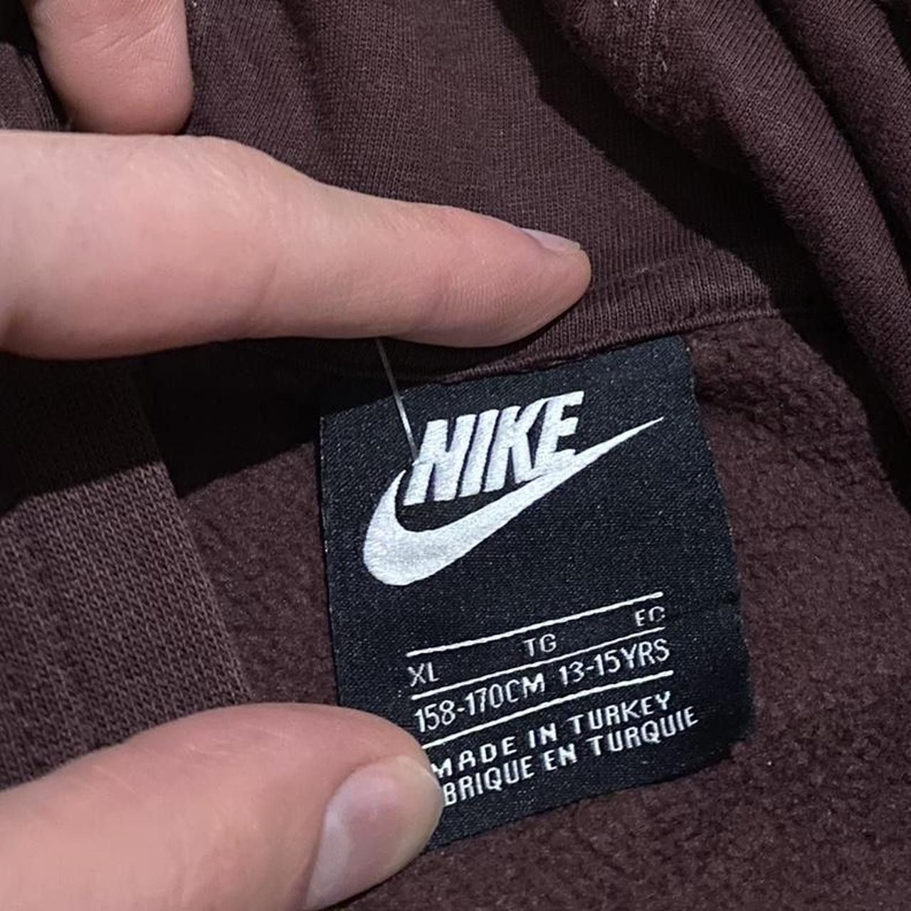 Nike Burgundy Nike hoodie with white accents Sportswear Size US S / EU 44-46 / 1 - 4 Thumbnail