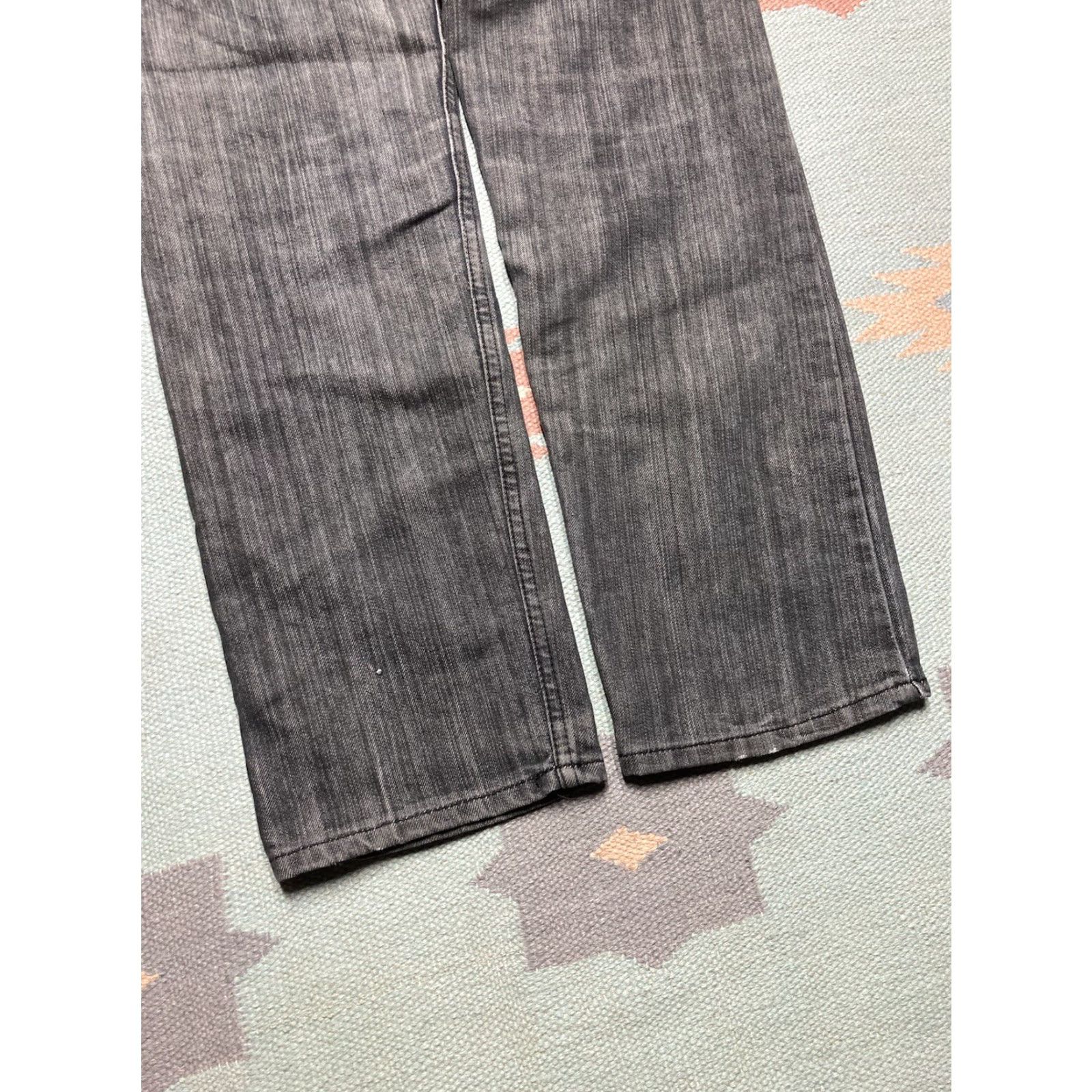 Vintage VINTAGE Fusai Jeans Baggy Embroidered Black Grunge Cybergoth Skater 34x31 Men Size US 34 / EU 50 - 2 Thumbnail