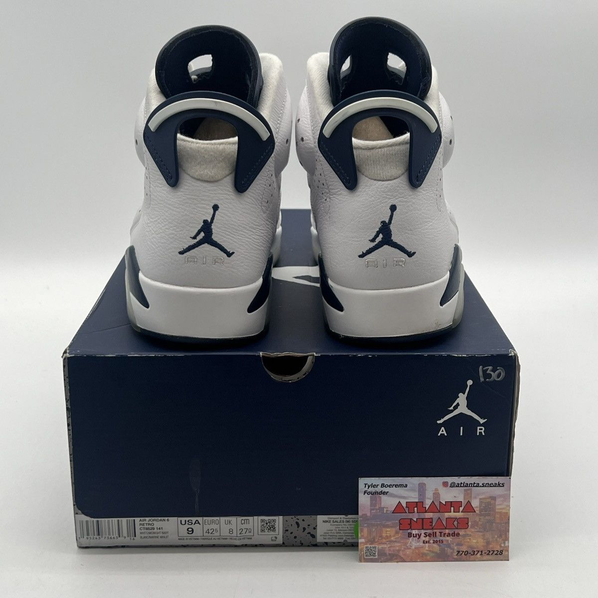 Jordan Brand Air Jordan 6 midnight navy Size US 9 / EU 42 - 3 Thumbnail