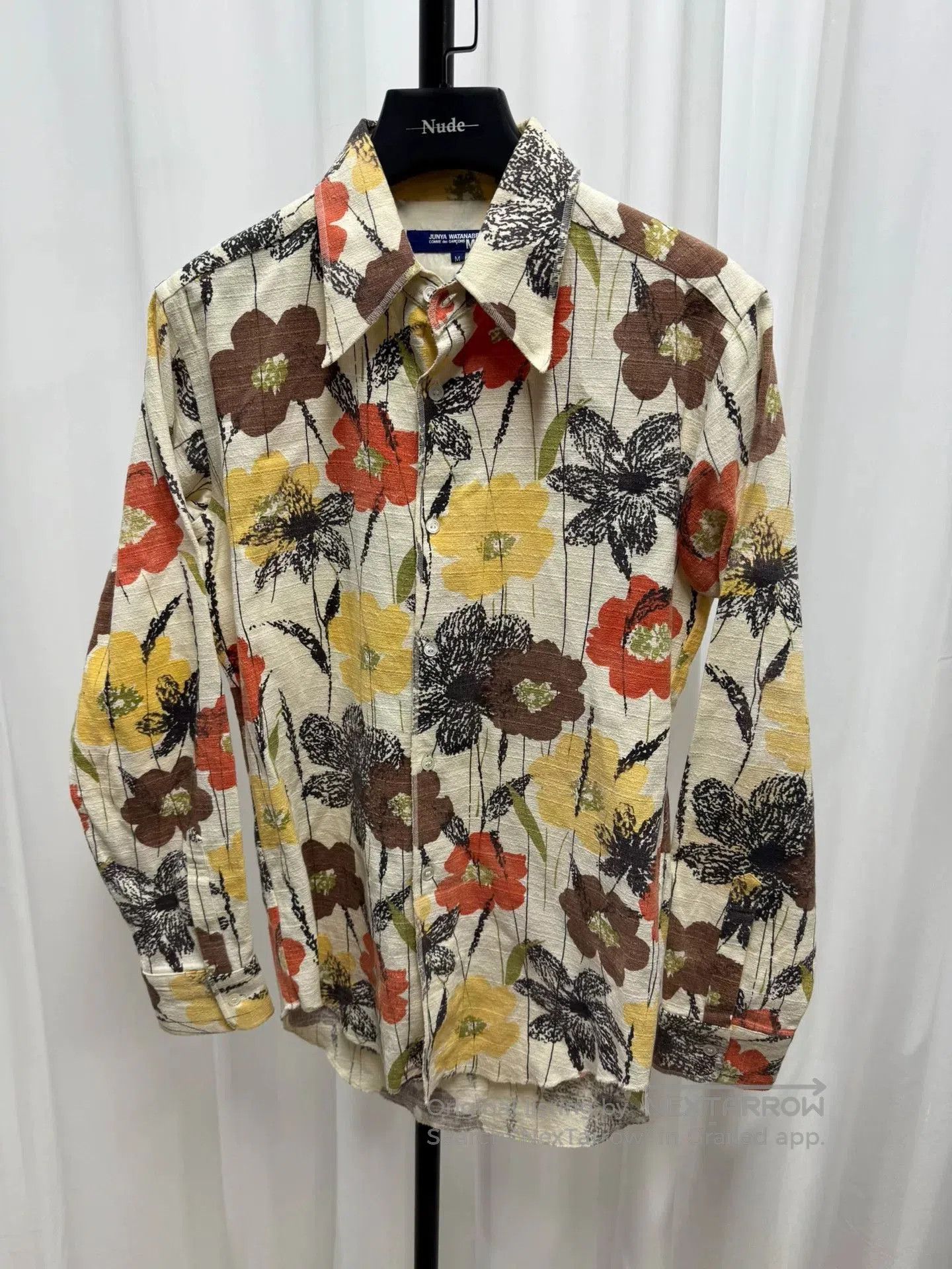 Junya Watanabe floral canvas shirt size M. Size US M / EU 48-50 / 2 - 1 Thumbnail
