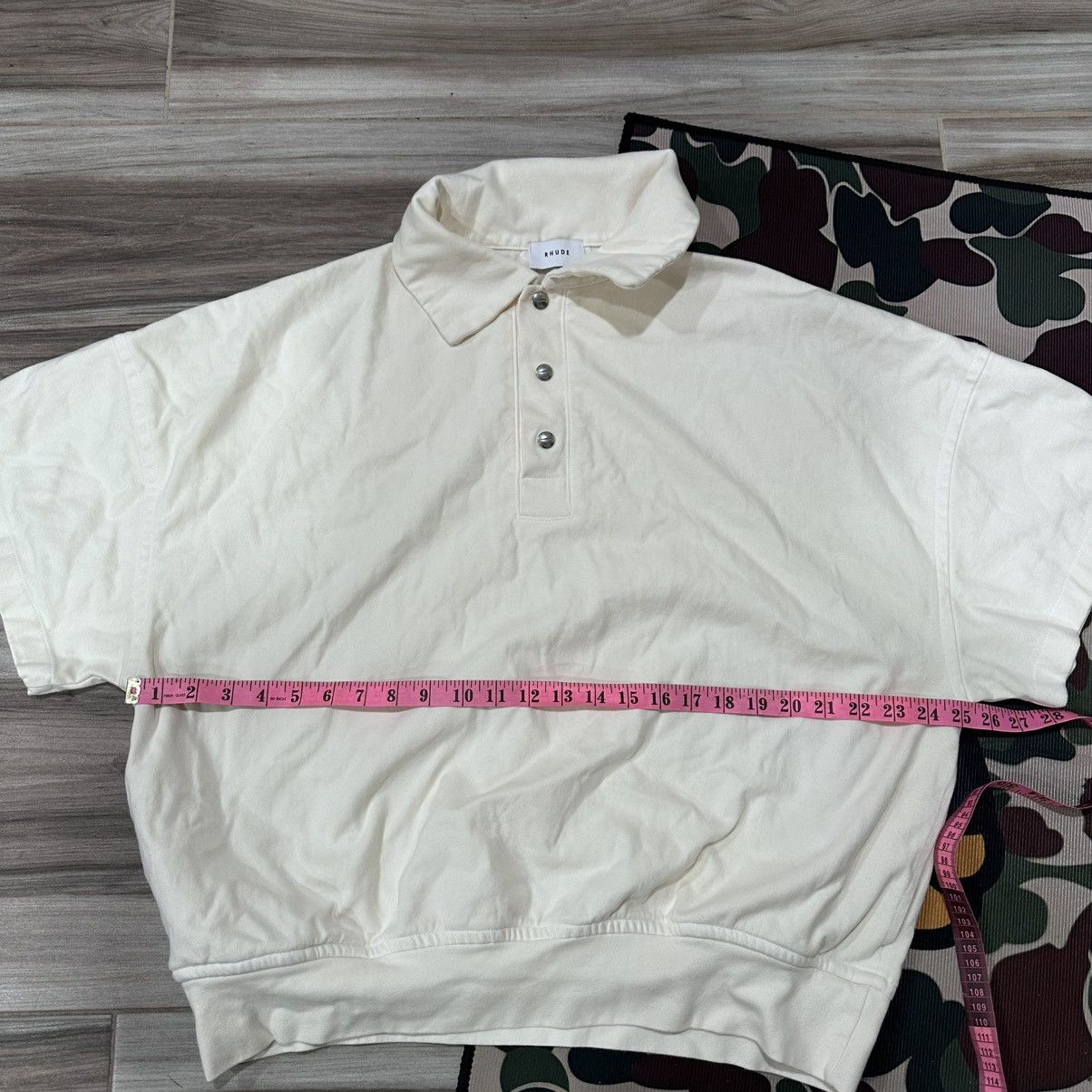 Rhude Rhude Cream Oversized Polo Shirt Size US XS / EU 42 / 0 - 8 Thumbnail