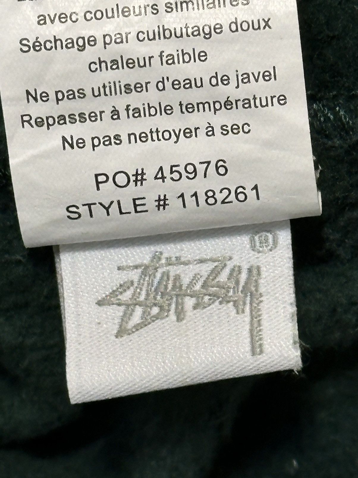 Stussy Stüssy two-tone half-zip fleece sweatshirt featuring a cream Size US M / EU 48-50 / 2 - 16 Thumbnail