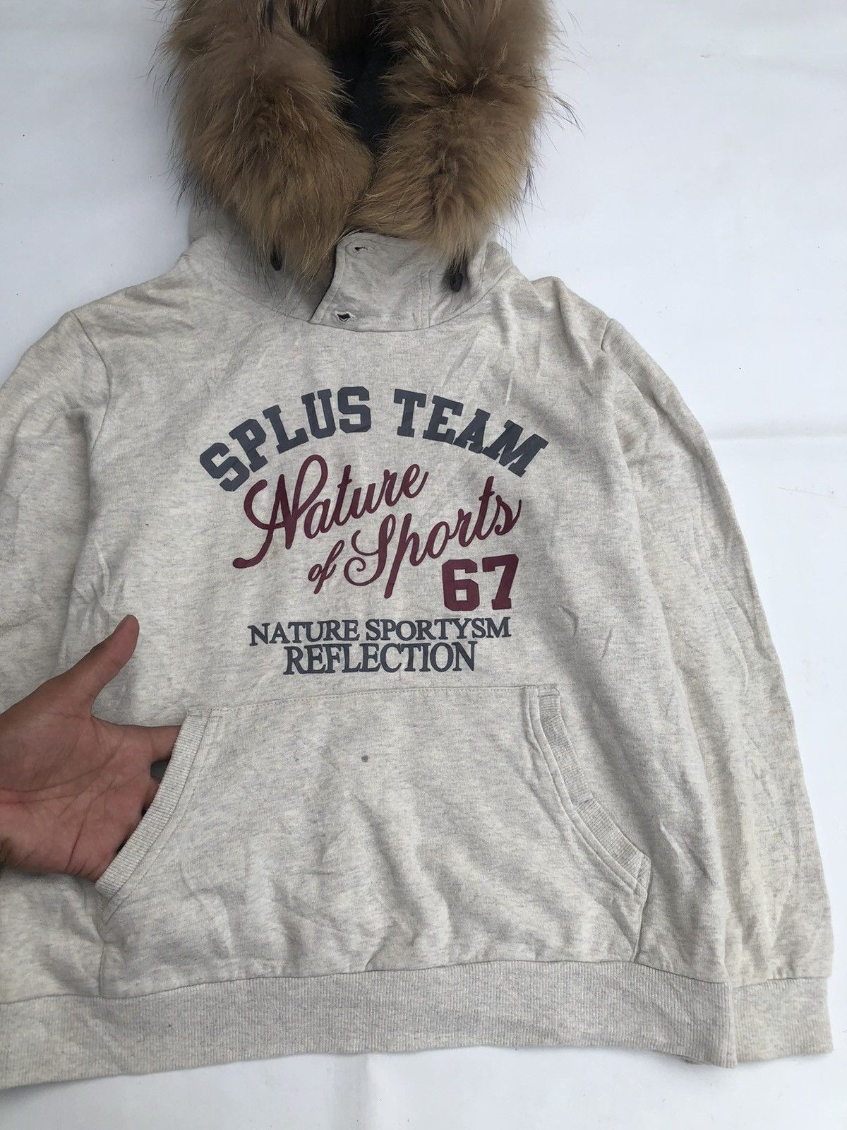 If Six Was Nine × Japanese Brand × Le Grande Bleu (L.G.B.) Studded Poem Fur hoodie Ifsixwasnine LGB Style Size US M / EU 48-50 / 2 - 2 Thumbnail