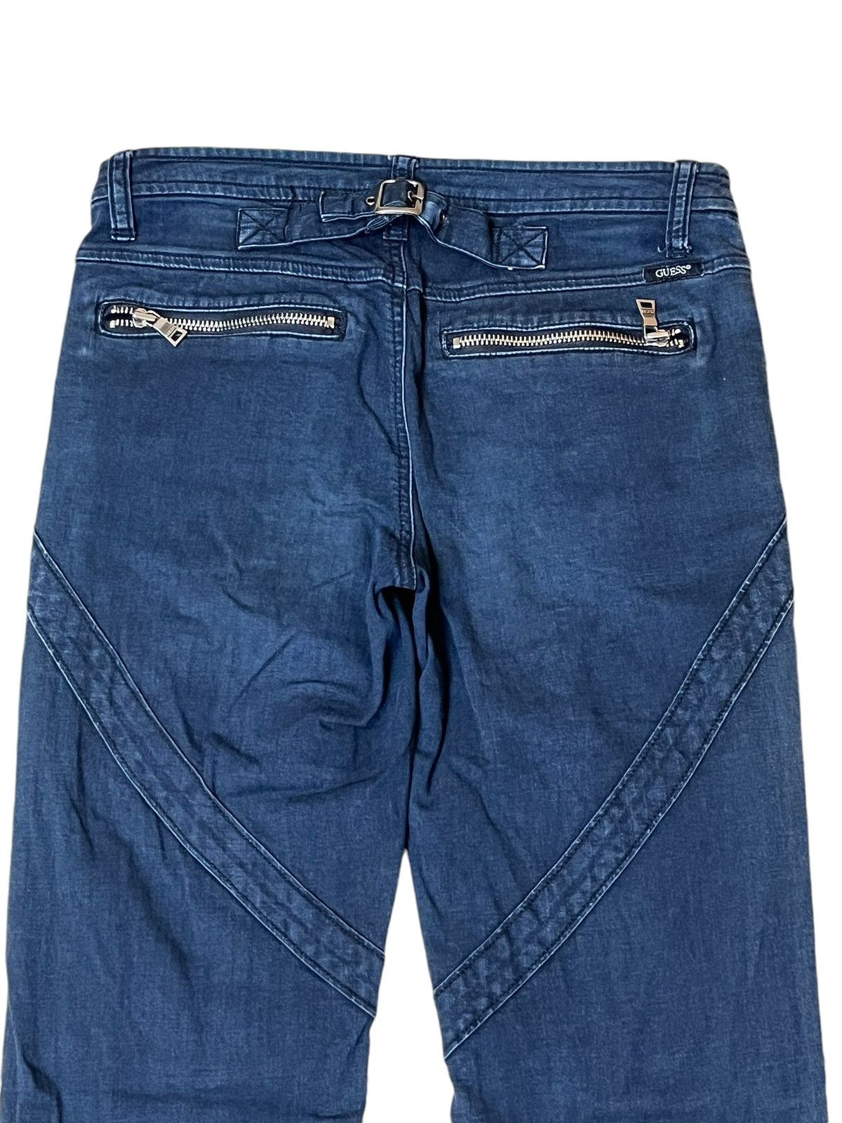 Guess SICK🔥GUESS PUNK GOTHIC BONDAGE MULTIPOCKET STRETCH JEANS Size US 28 / EU 44 - 6 Thumbnail