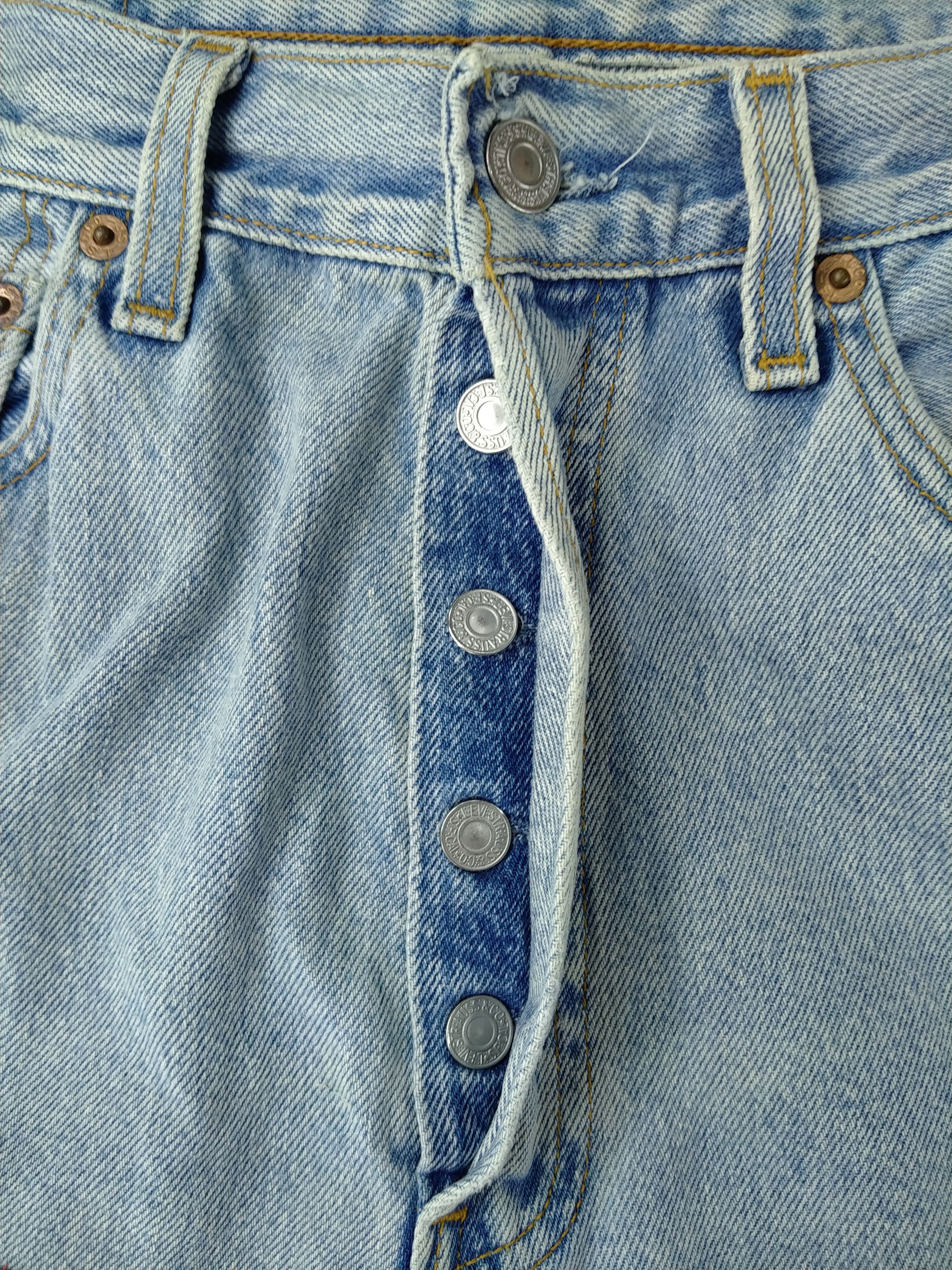 Levi's Light Wash Vintage Levi's 501 Patchwork USA Denim -JN509 Size US 31 - 6 Thumbnail