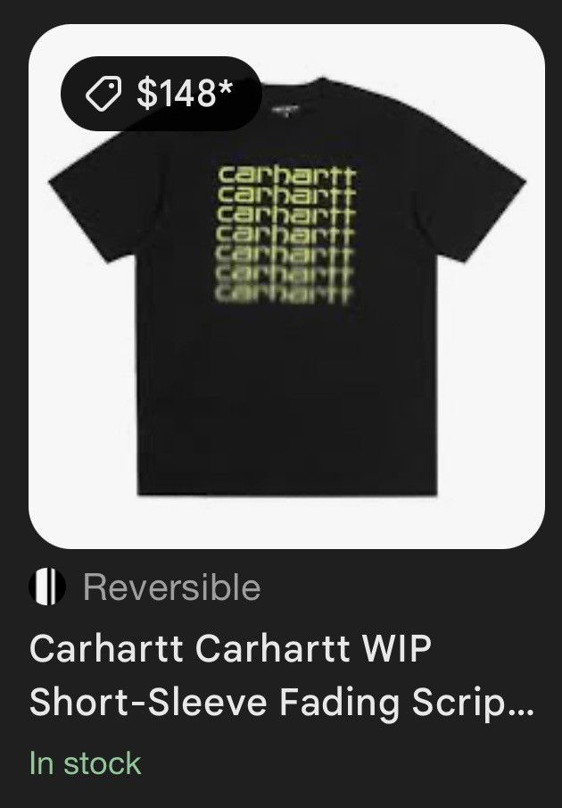 Carhartt Carhartt WIP T Shirt Black w Green Size US XL / EU 56 / 4 - 5 Thumbnail