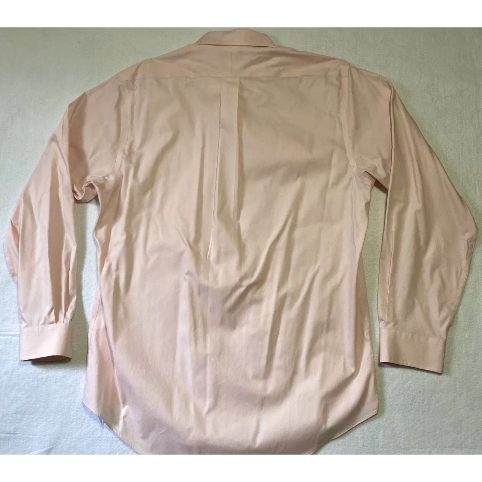 Lands' End Lands' End Button Shirt Men 16X36 Long Sleeve Pink Solid Dress Shirt Non-Iron Pockets Big & Tall Men’s Shirt Size US L / EU 52-54 / 3 - 7 Thumbnail