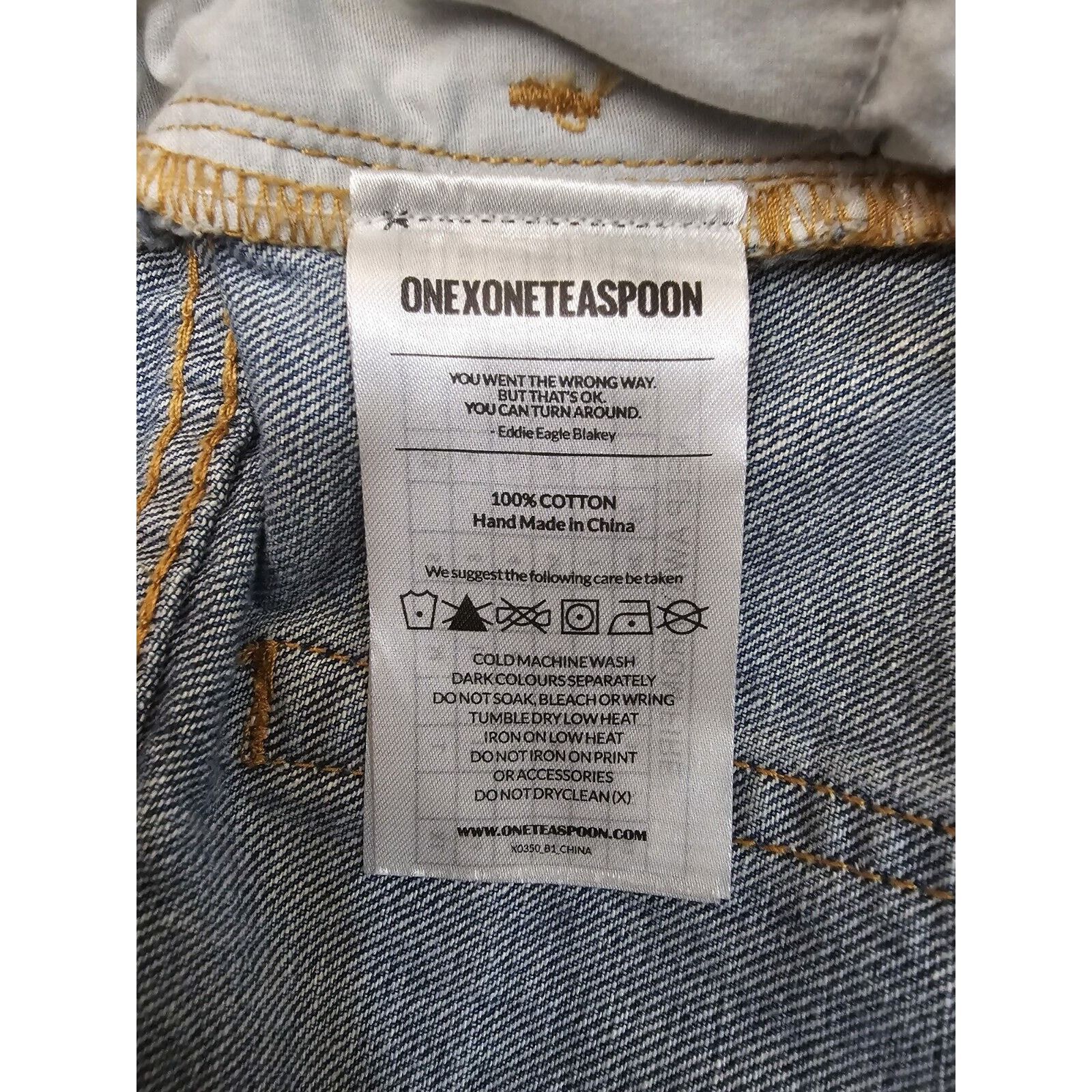 One Teaspoon One Teaspoon Bandits Relaxed Button Fly micro Short 26 W 30 Size 26" / US 2 / IT 38 - 7 Thumbnail