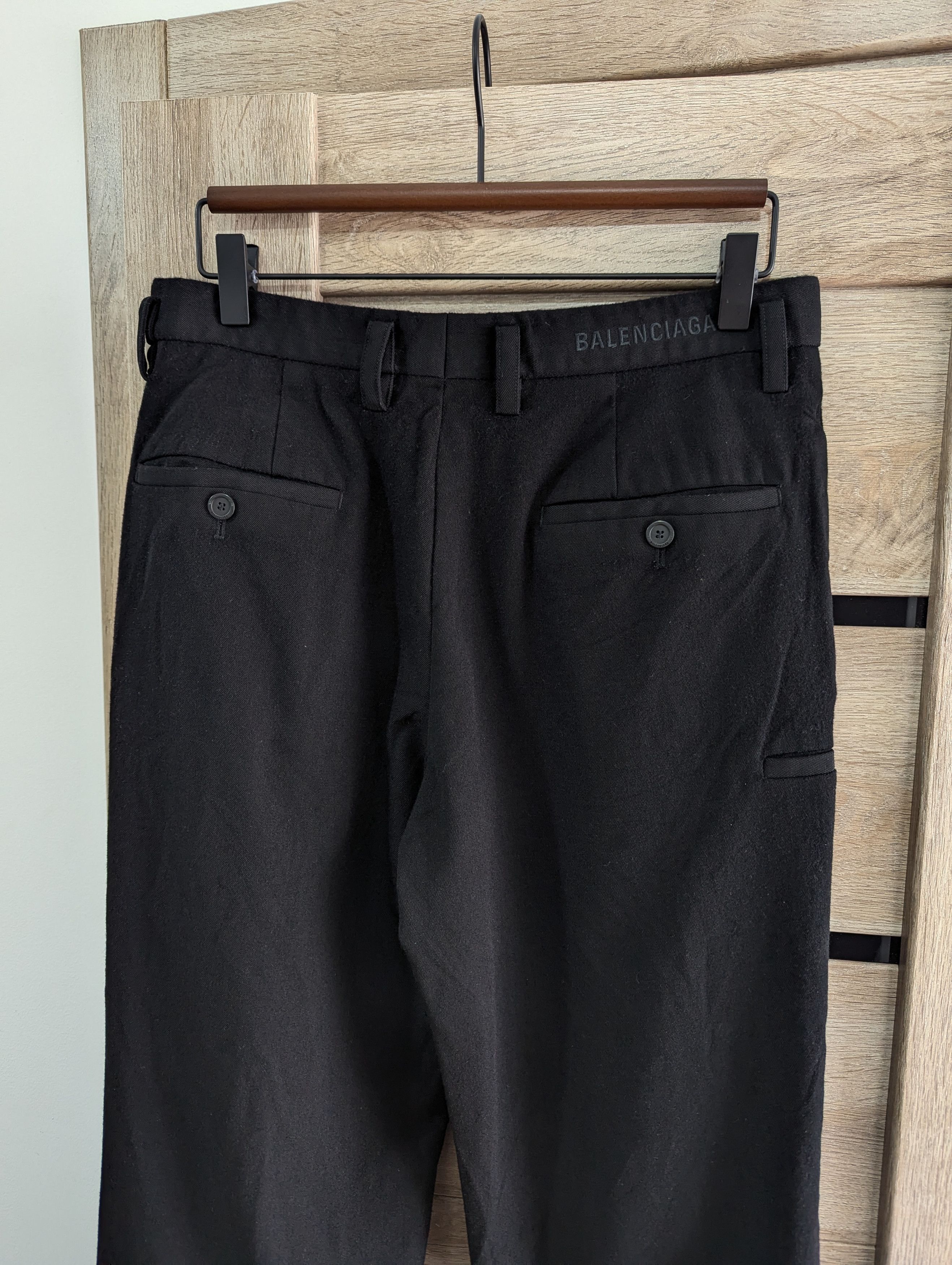 Balenciaga Balenciaga Cropped Wool Tailored Pants Size 46 Size 32" / US 10 / IT 46 - 2 Thumbnail