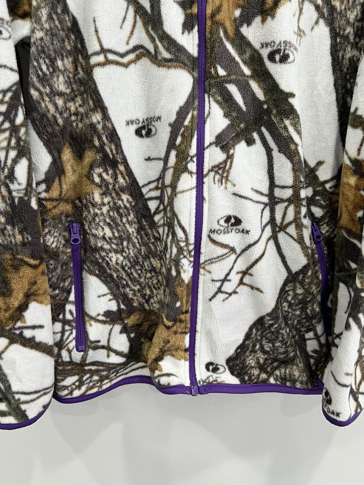 Mossy Oaks Vintage Womens Mossy Oaks Camo Real Tree Fleece Zip Sweater Size XL / US 12-14 / IT 48-50 - 3 Thumbnail