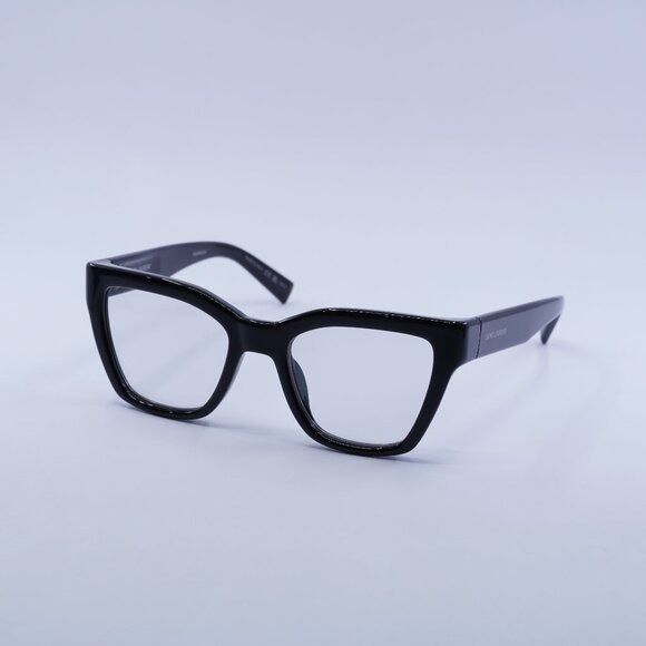 Saint Laurent Paris Saint Laurent SL641 006 Sunglasses Shiny Black Cat Eye Frame Size ONE SIZE - 1 Thumbnail