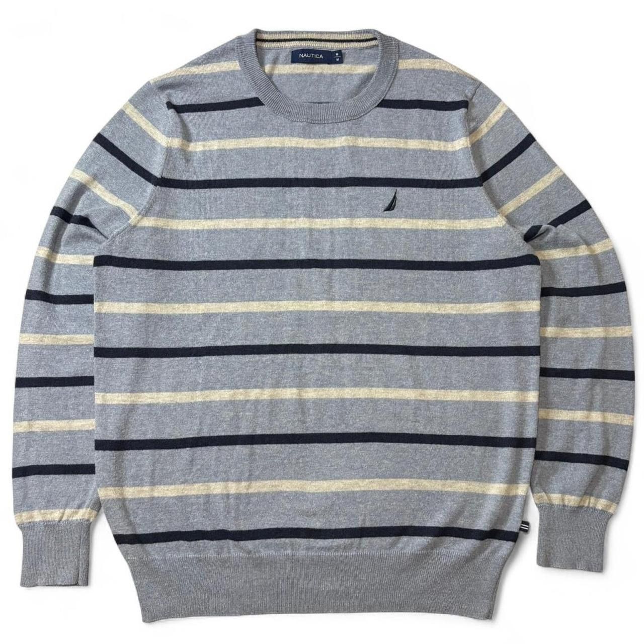 Nautica Vintage Style Nautica Striped Light Blue Sweater - M Size US M / EU 48-50 / 2 - 1 Thumbnail