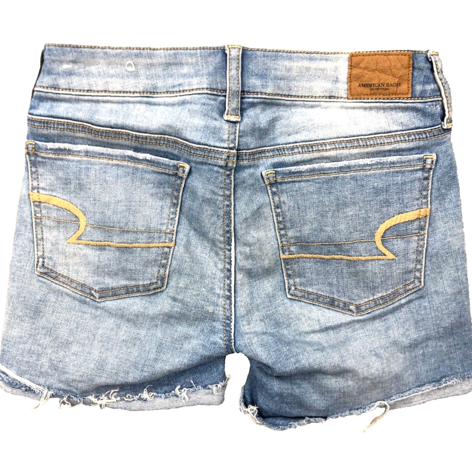 American Eagle Outfitters American Eagle Outfitters Shorts Women 00 Blue Denim Cut-Off Midi Faded Solid 5-Pocket Belk? (Brand clarified: American Eagle Outfitters) Size 24" / US 00 / IT 34 - 2 Thumbnail