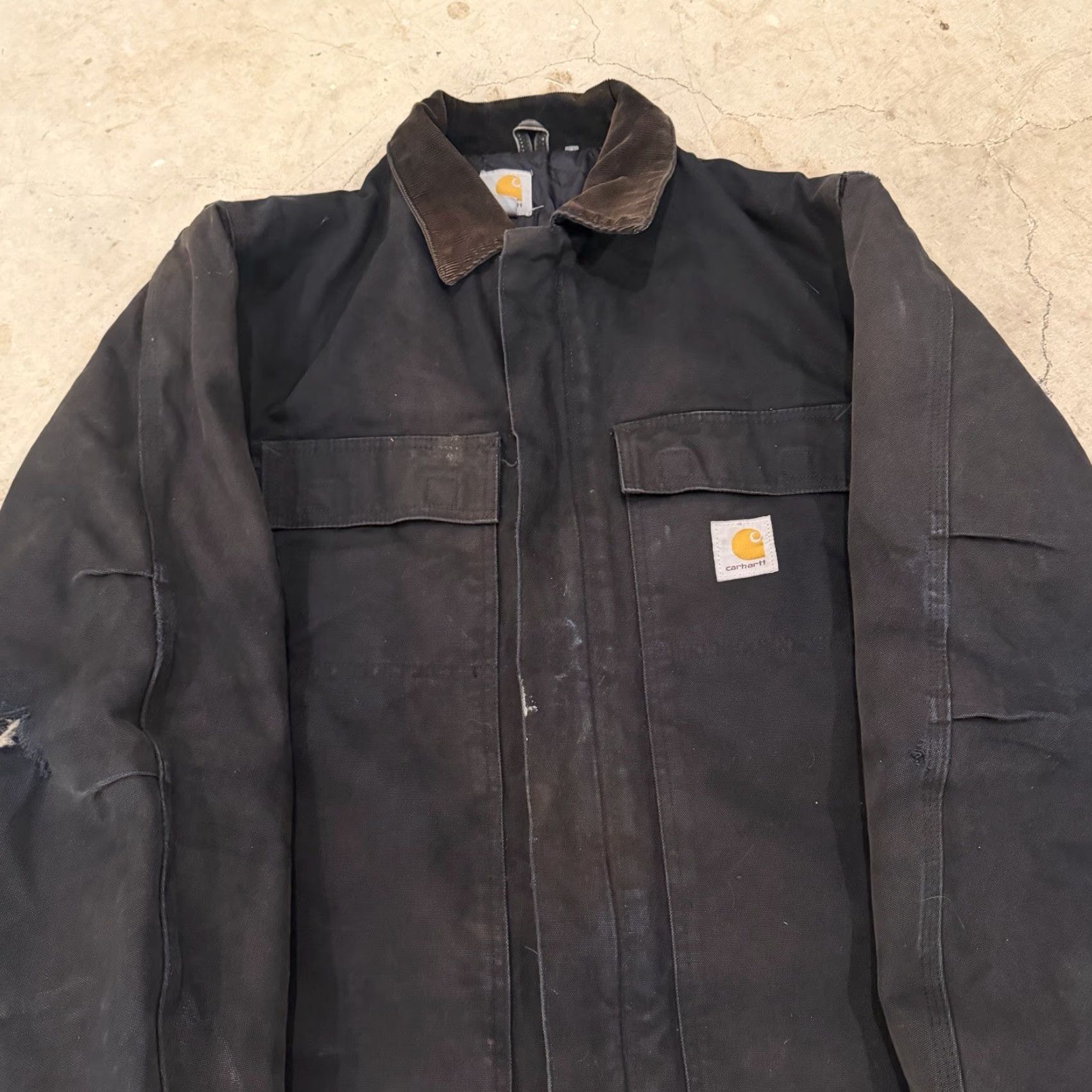 Carhartt Carhartt Jacket Mens C003 Duck Traditional Coat Black Quilted Medium Regular Heavyweight Workwear Size US M / EU 48-50 / 2 - 5 Thumbnail