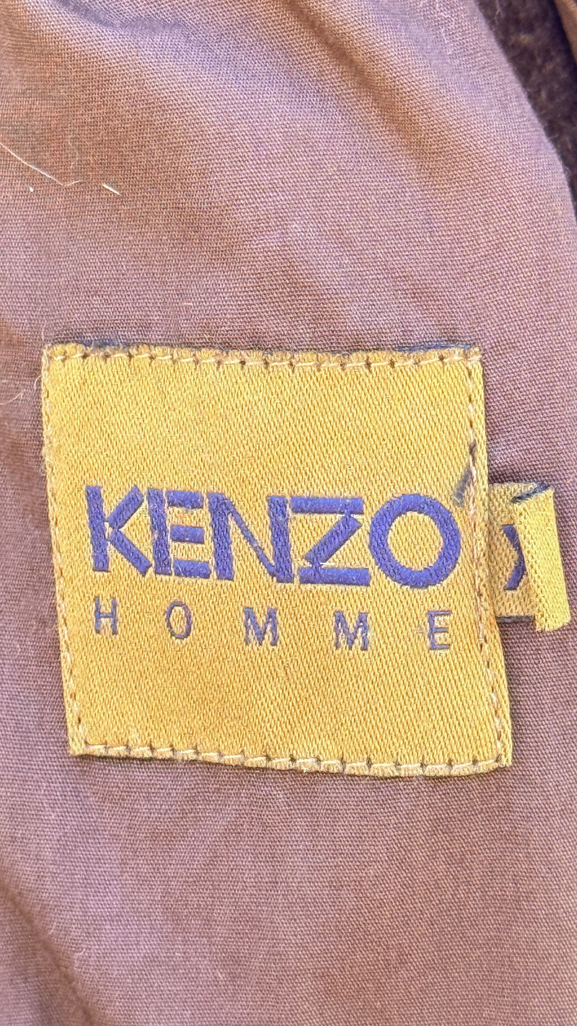 Kenzo 🔥 Kenzo dark gothic style belted coat down jacket wool Size US L / EU 52-54 / 3 - 13 Thumbnail