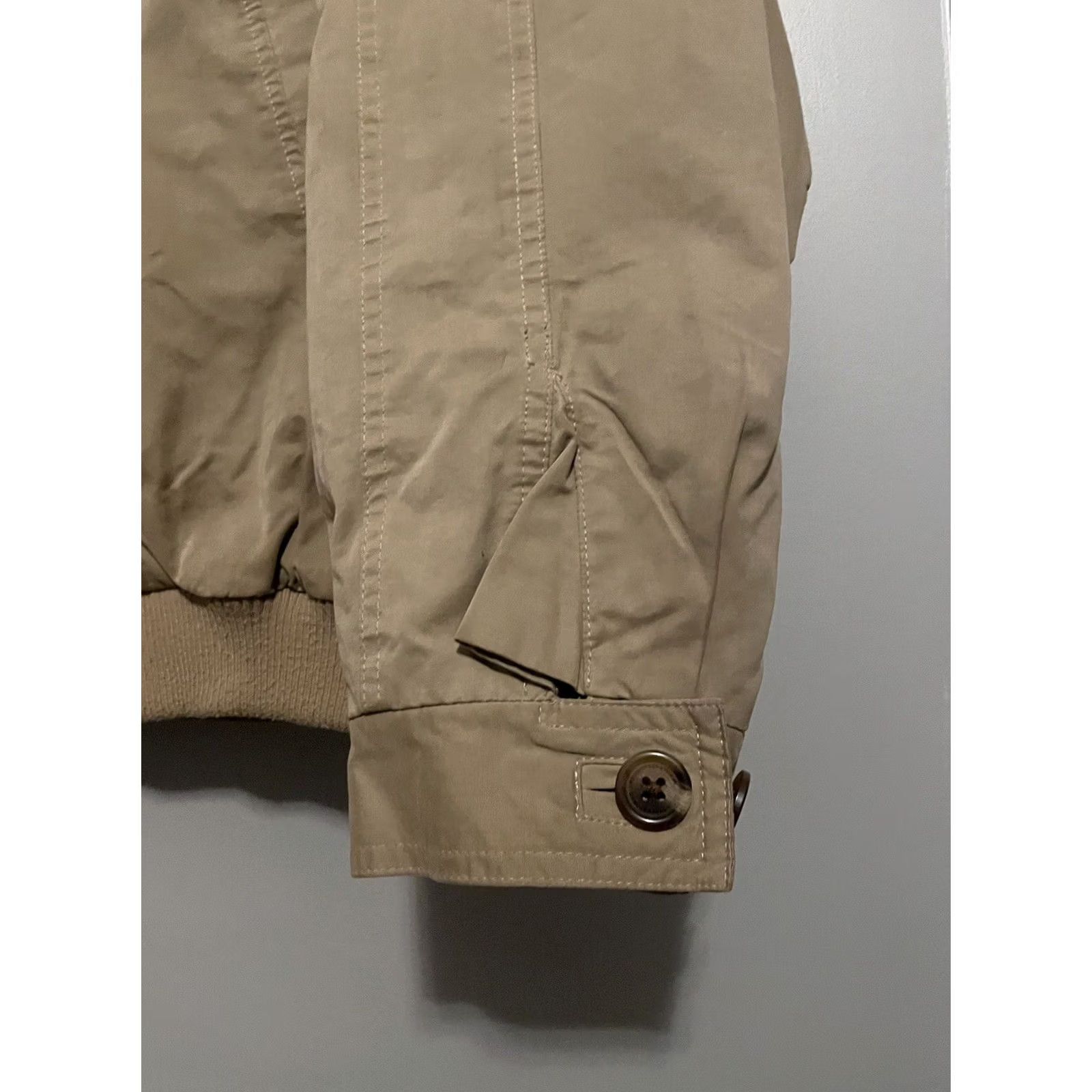Roundtree & Yorke Roundtree & Yorke Outdoors Mens XL Beige Khaki Tan Zip-up Bomber Jacket B322 Size US XL / EU 56 / 4 - 5 Thumbnail