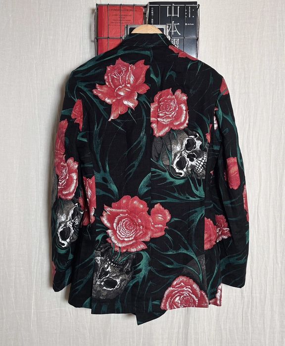 Yohji Yamamoto Black Scandal 19ss Rose and Skull | Grailed