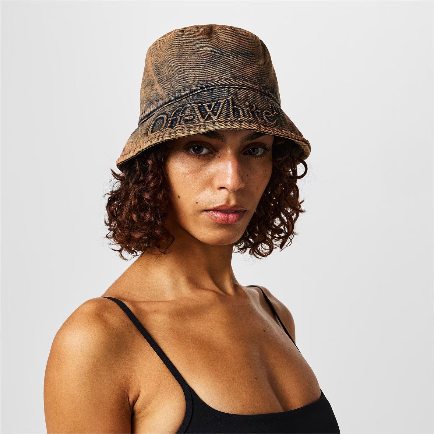 Off-White o1g2r1mq0125 Size: OS / Bucket Hat / Cap in Brown Size ONE SIZE - 2 Thumbnail