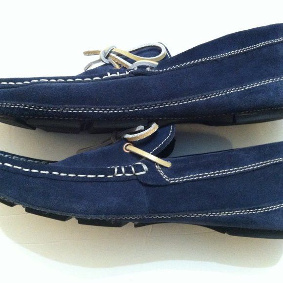 Kenneth Cole KENNETH COLE MENS LEATHER SUEDE SLIP-ON LOAFERS SIZE: 10M Size US 10 / EU 43 - 6 Thumbnail