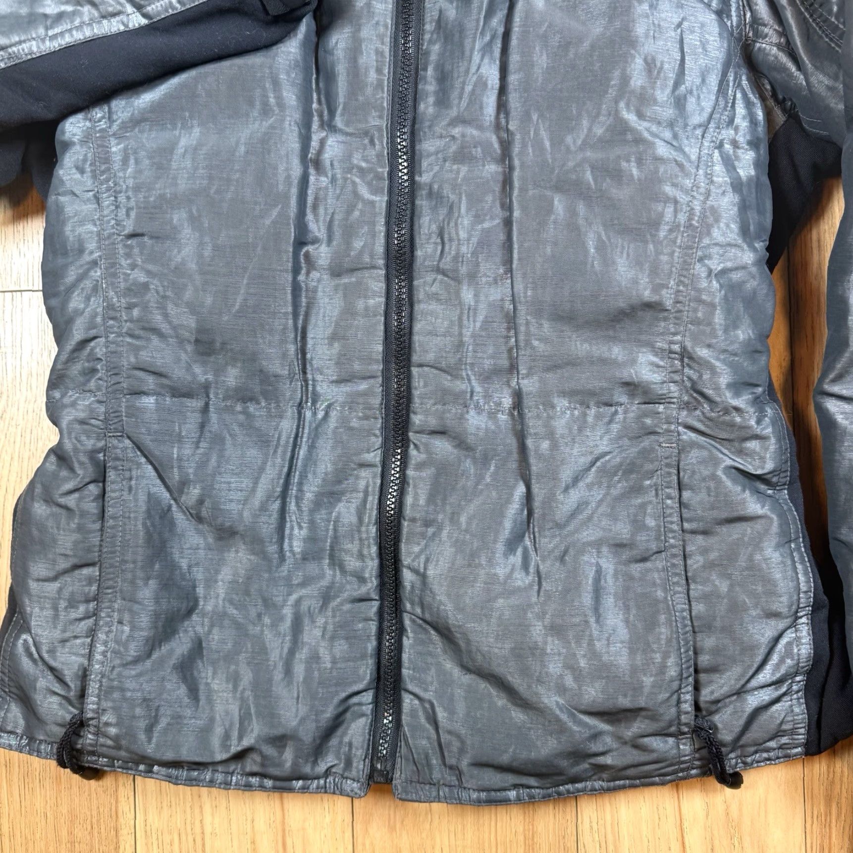 The North Face VINTAGE The North Face Jacket Women Medium Full Zip Down Black Nylon Puffer Metal 90s/North Face Women M Black Down Fill Jacket Full Zip Size M / US 6-8 / IT 42-44 - 3 Thumbnail