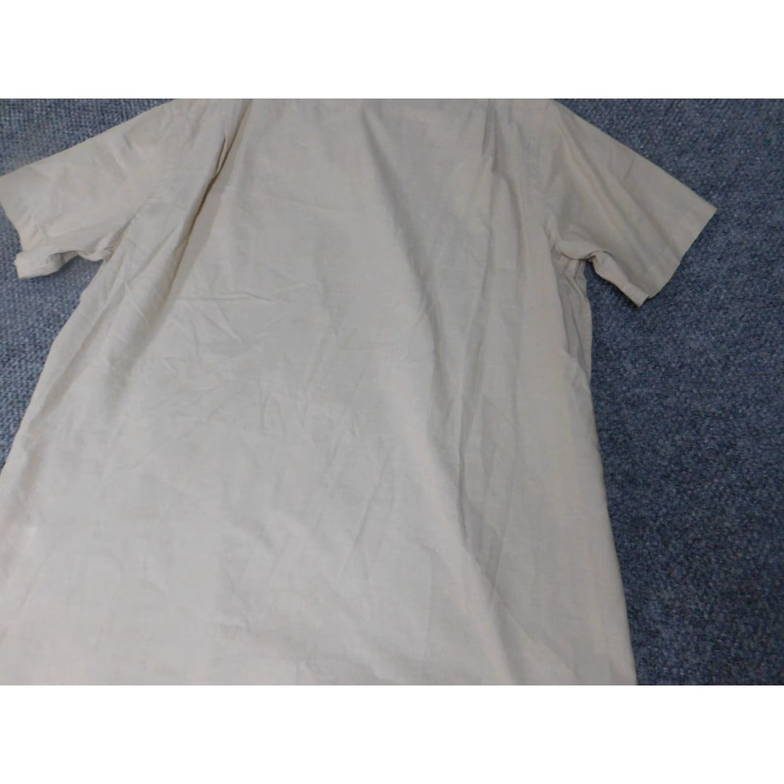 Cremieux Cremieux Shirt XL Beige Button-Down Classic Short Sleeve Collared Button-Up Mens Size US XL / EU 56 / 4 - 6 Thumbnail