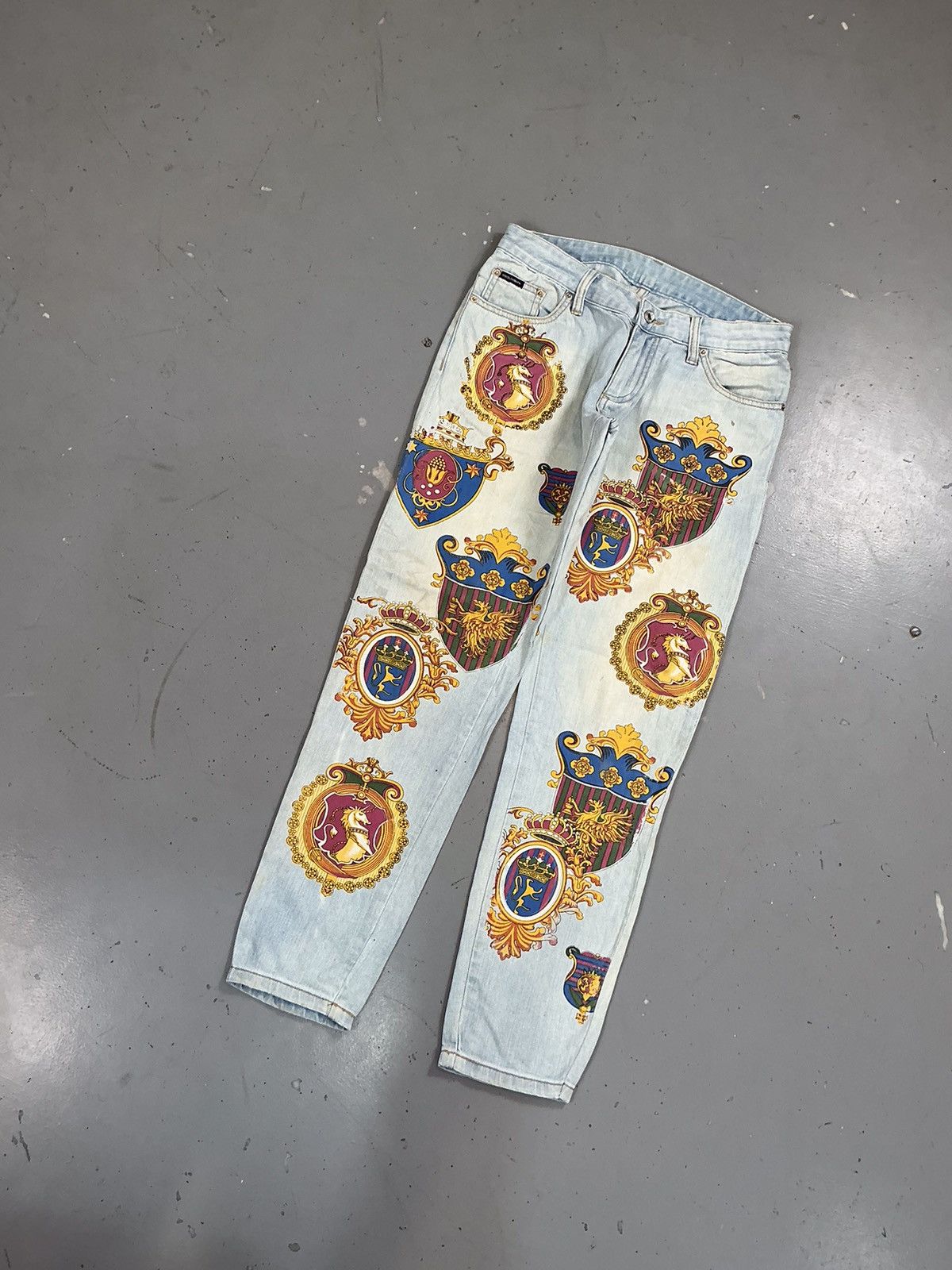 Dolce & Gabbana × Vintage Vintage dolce & Gabbana crazy royal printed denim Size US 32 / EU 48 - 3 Thumbnail