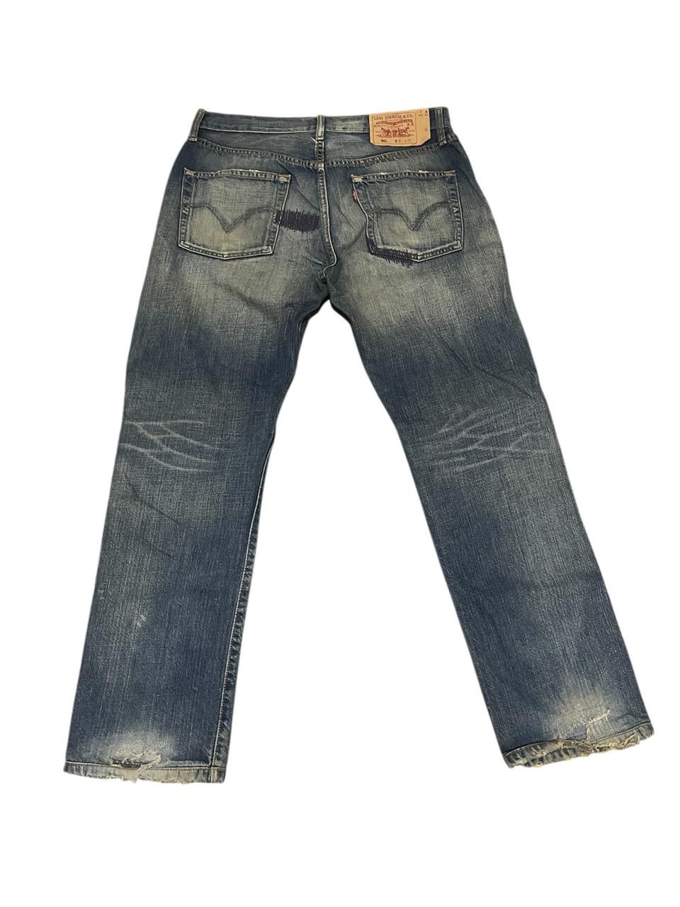 Vintage 2007 Levis 501-0069 Custom Distrassed Repaired Denim