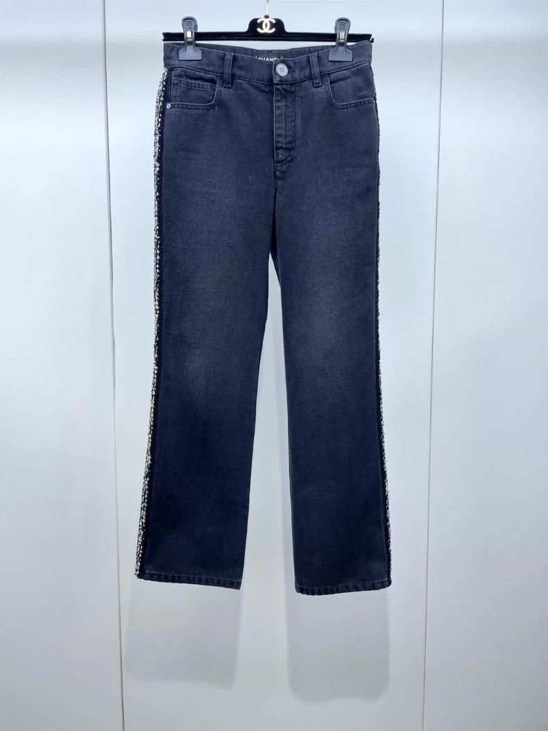 Chanel Chanel Black and gray jeans 2504-Nextarrow Size 24" / US 00 / IT 34 - 1 Thumbnail
