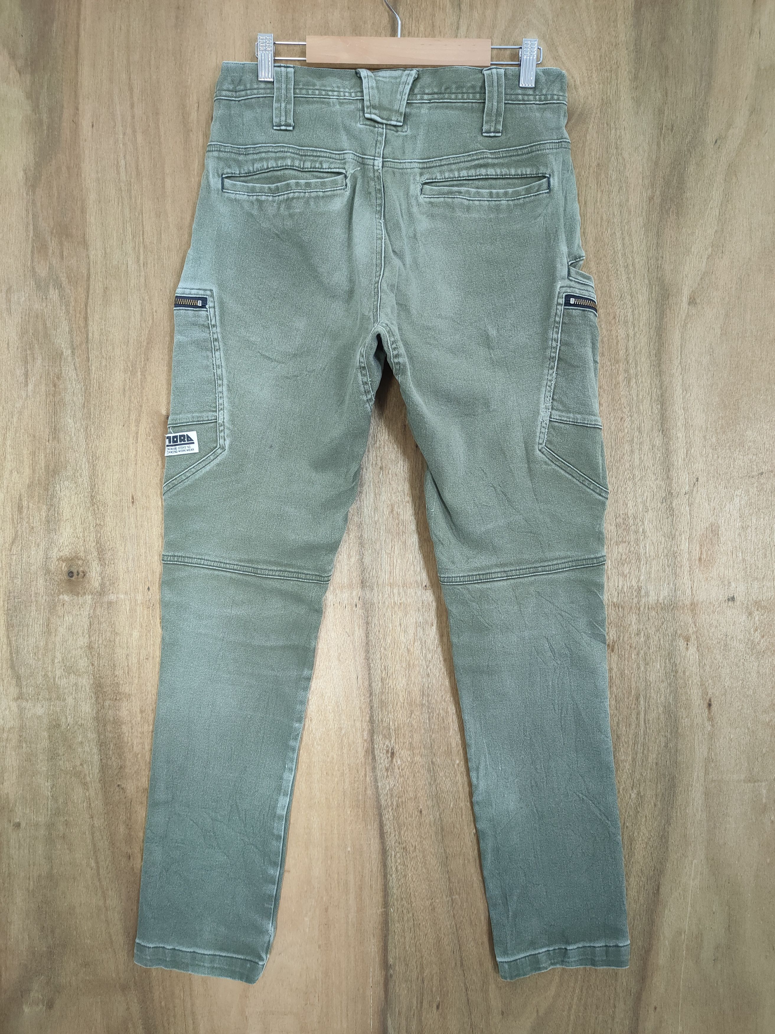 Japanese Brand VINTAGE JAPANESE FADED DOUBLE KNEE CARGO PANTS Size US 30 / EU 46 - 7 Thumbnail