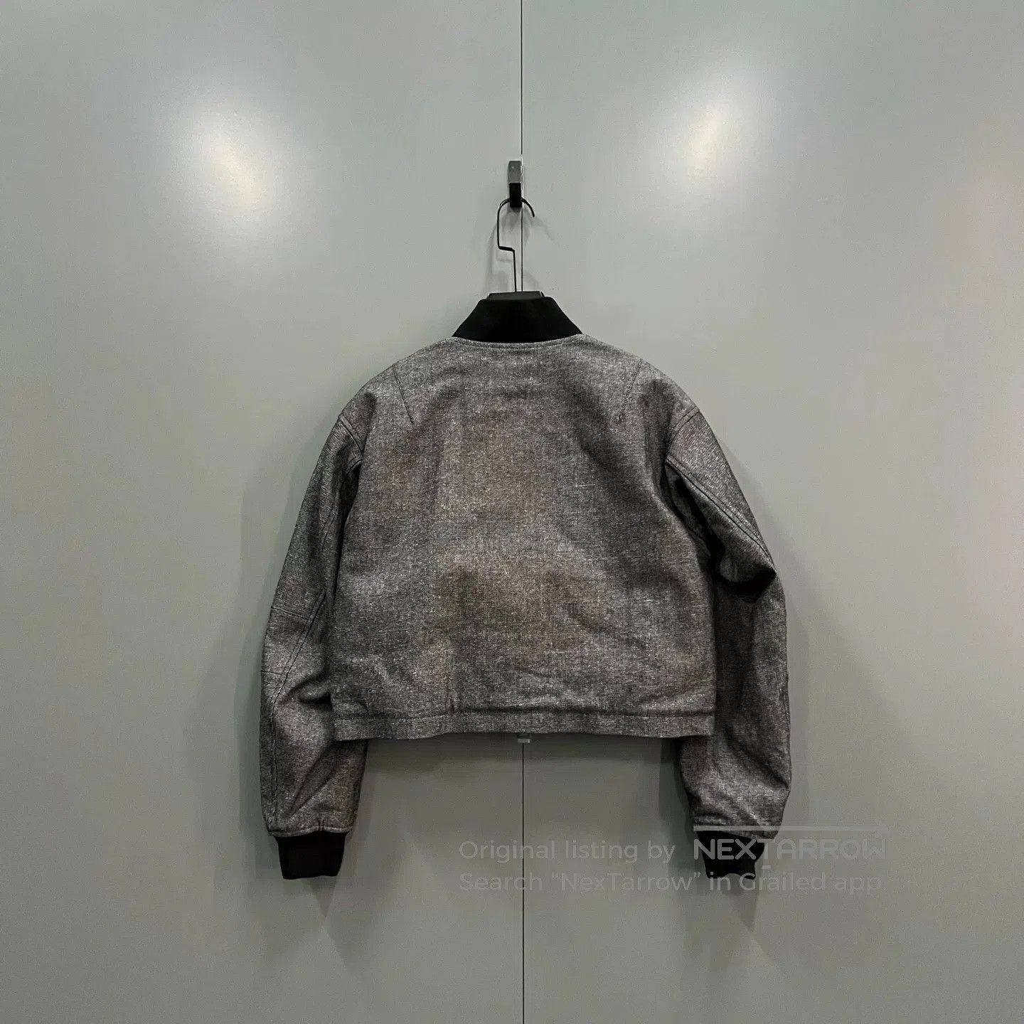 Dior gray pilot bomber jacket by Dior. Size US S / EU 44-46 / 1 - 2 Thumbnail