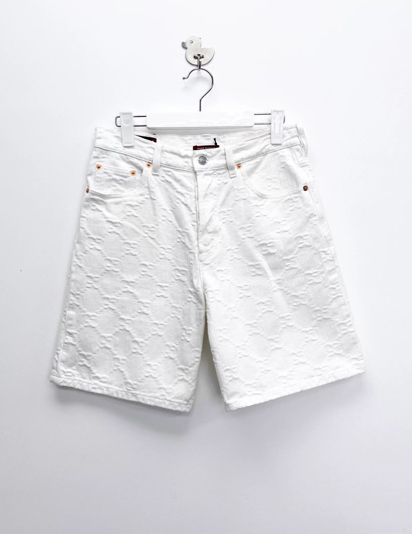 Gucci gucci double g logo denim shorts Size 25" / US 0 / IT 36 - 1 Thumbnail