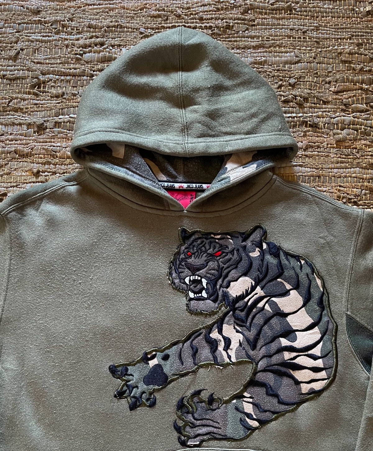 JNCO JNCO Tiger Hoodie Vintage 2000s Size US M / EU 48-50 / 2 - 6 Thumbnail
