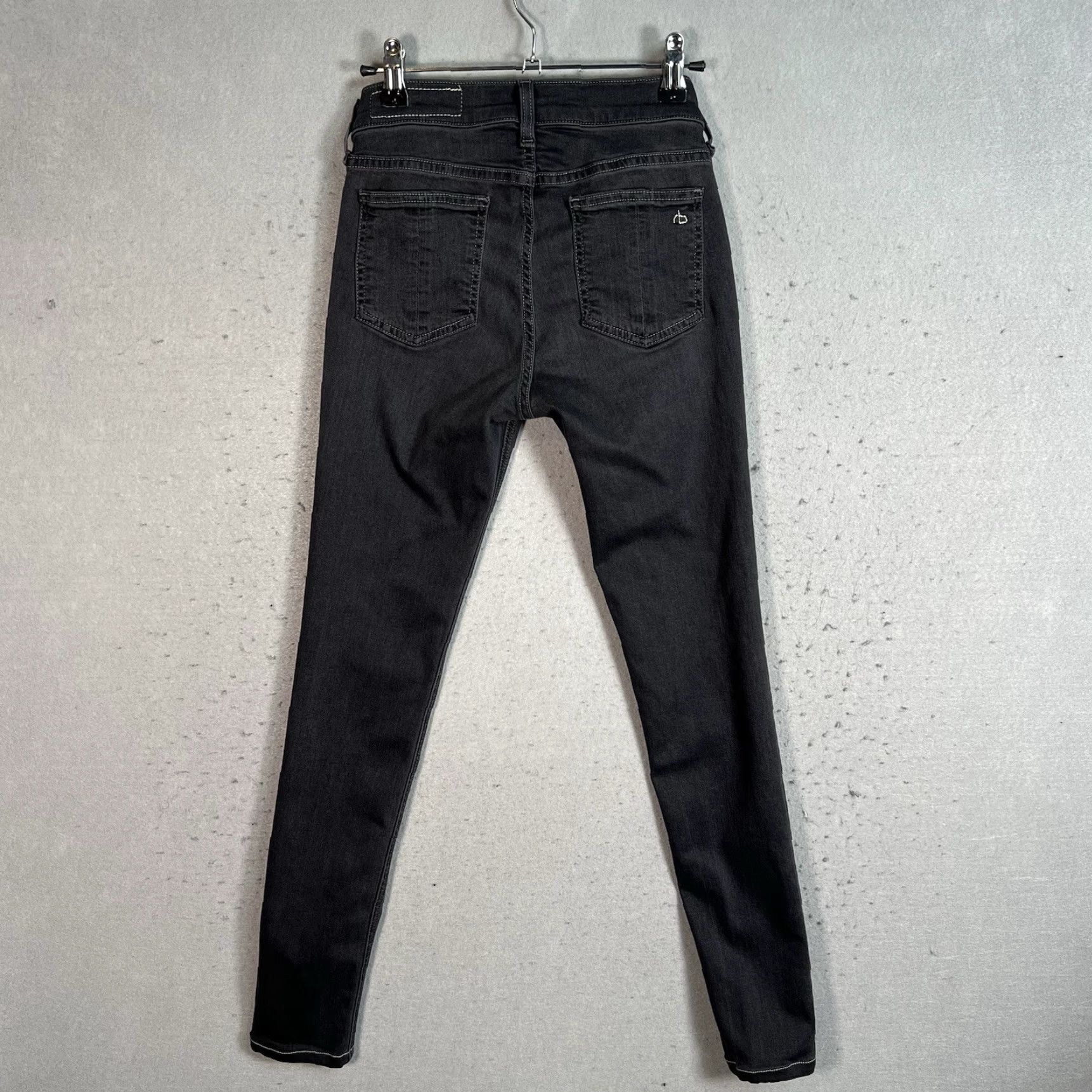 Rag & Bone VINTAGE rag & bone Jeans Womens 27 Black Wash Skinny Cotton Blend Size 27" / US 4 / IT 40 - 7 Thumbnail