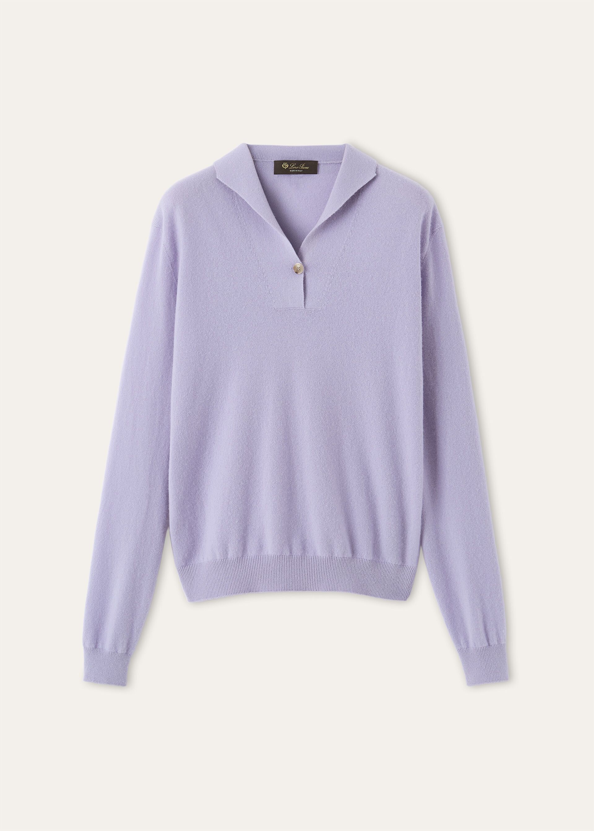 Loro Piana os11x0426 FAQ9446 Sergio Polo Shirt in Iced Violet Size S / US 4 / IT 40 - 1 Thumbnail