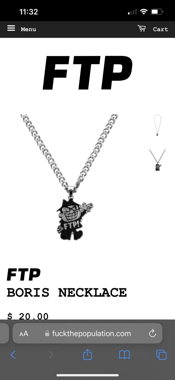 G59 razor blade necklace hot sale
