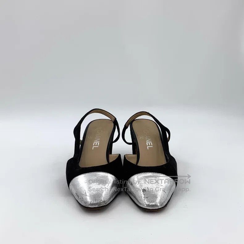 Chanel Chanel Colour-matched thick-heeled high-heeled sandals Size US 7 / IT 37 - 3 Thumbnail