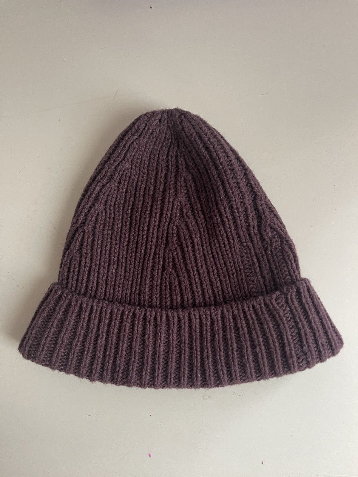 Rick Owens FW23 Luxor Amethyst Cashmere Ribbed Beanie Size ONE SIZE - 2 Thumbnail