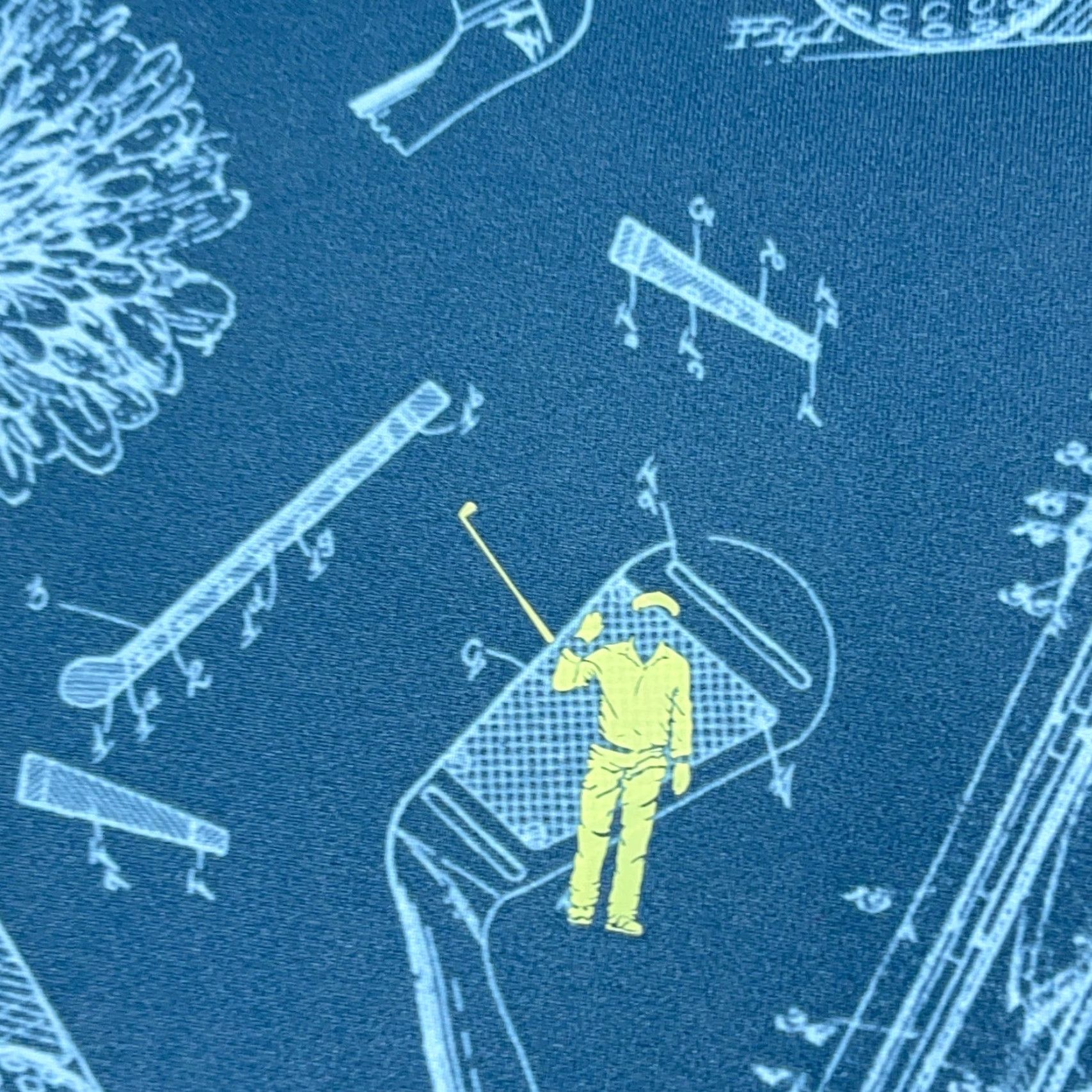 Vintage William Murray Polo Shirt Men XL Blue Performance Its In The Bag Club Print AOP Polo Shirt Mens XL Blue Performance Its In The Bag Club Print AOP Size US XL / EU 56 / 4 - 4 Thumbnail