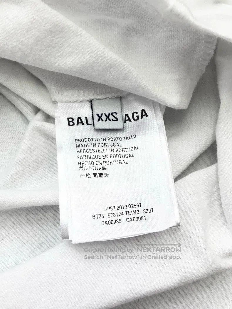 Balenciaga Balenciaga Back Logo Short Sleeve Tee. Size US XXS / EU 40 - 5 Thumbnail