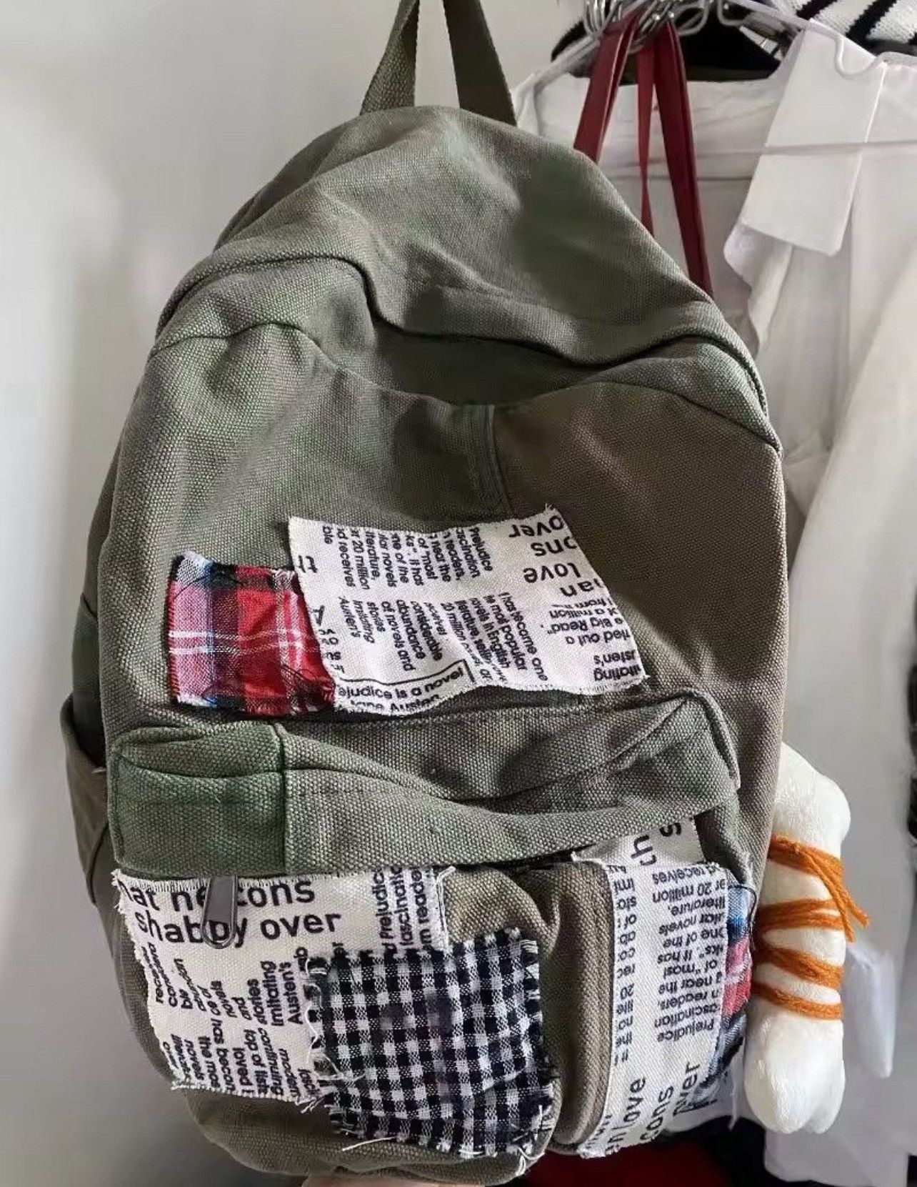 Other Japan Military Green Patchwork Backpack Bag Size ONE SIZE - 3 Thumbnail