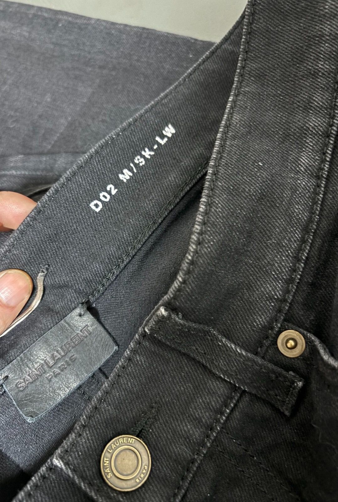 Saint Laurent Paris Saint Laurent SLP 2022FW Black Gray Distressed Basic Jeans Size US 32 / EU 48 - 4 Thumbnail