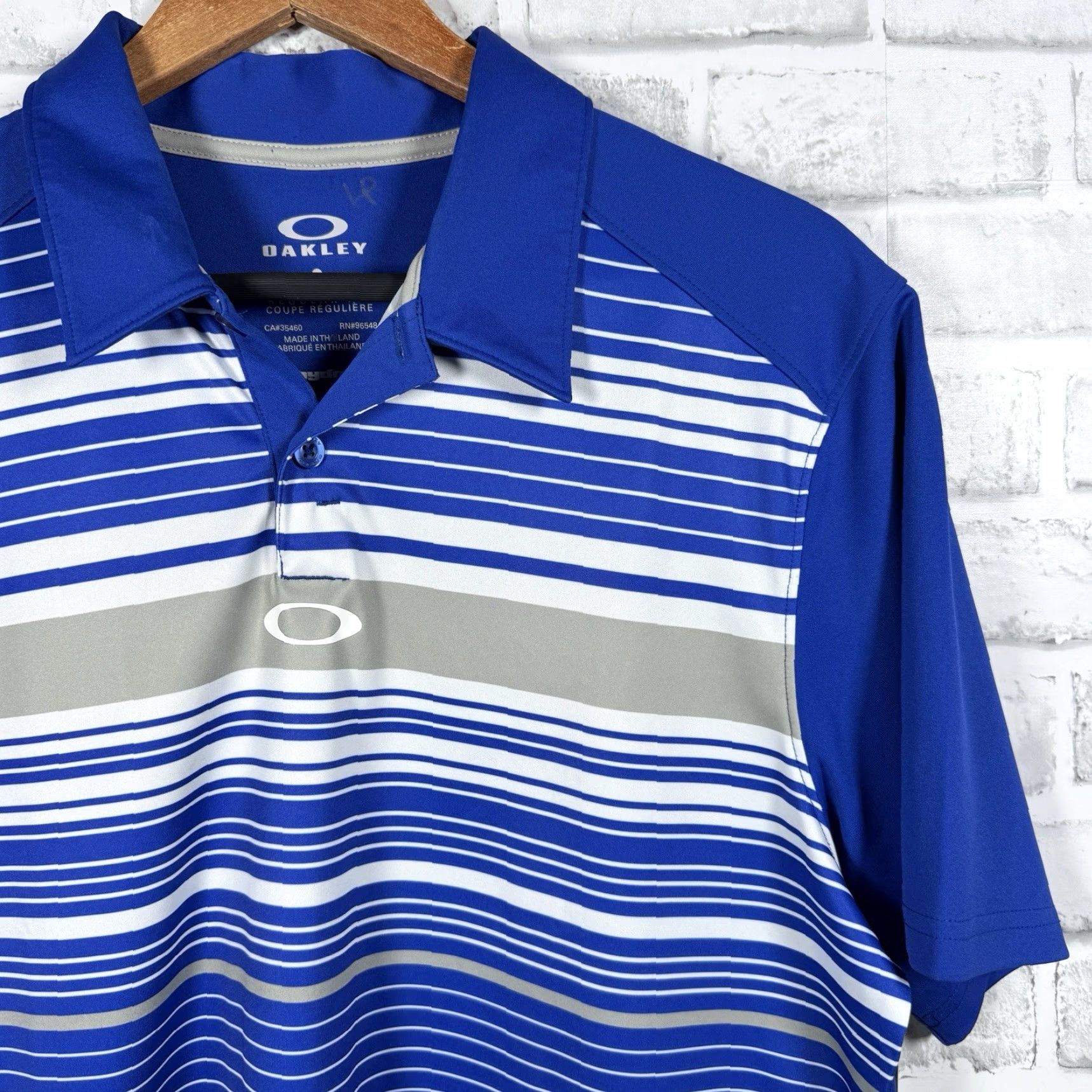 Oakley Oakley Polo Shirt Mens Size M Blue Athletic Stretchy Regular Fit Size US M / EU 48-50 / 2 - 2 Thumbnail