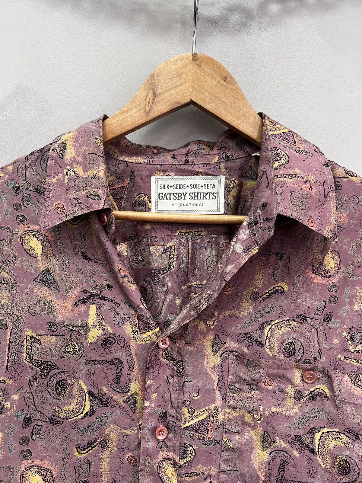 Christian Dior Monsieur Silk dior style Shirt button up Gatsby Shirt Pink Printed Size US L / EU 52-54 / 3 - 4 Thumbnail