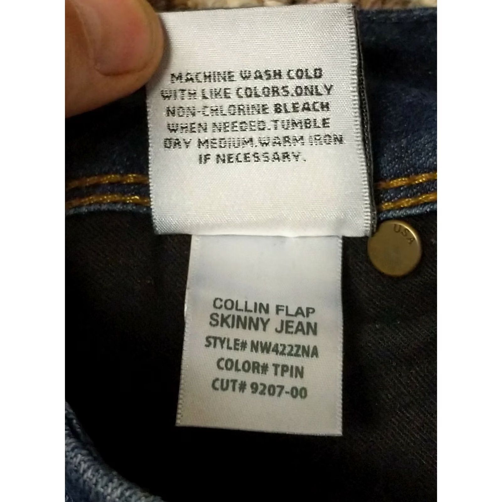 Hudson Hudson Collin Skinny Jeans Size 25 Medium Wash 29x29 Blue Cotton Blend Zip Zipper Closure Stretch Women Jeans Skinny & Slim Adults? Size 42" / US 20 - 5 Thumbnail