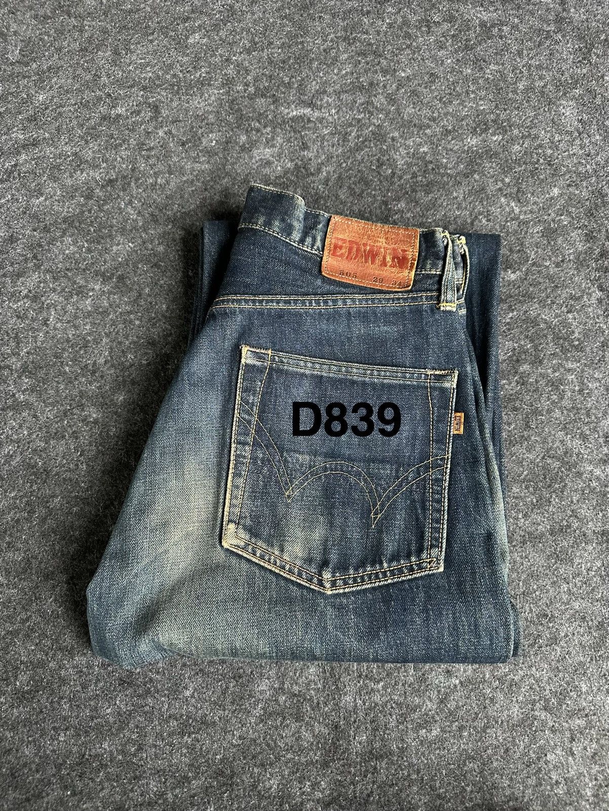 Edwin Vintage Edwin 505 Selvedge Washed Denim 29x32 D839 Size US 29 - 19 Thumbnail