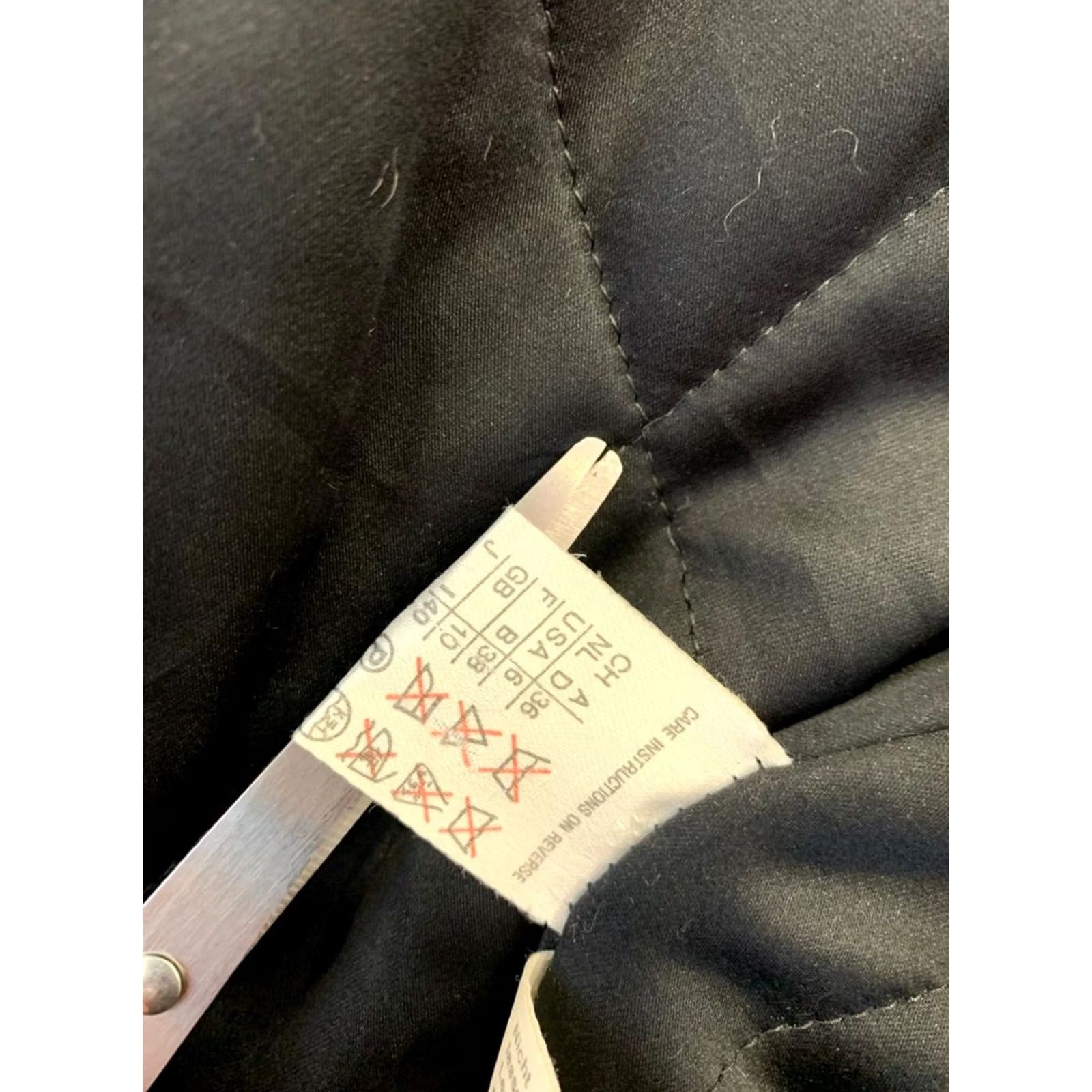 Max Mara Weekend by Max Mara Women's Jacket 6 Black Double-Breasted Leather Collar Size M / US 6-8 / IT 42-44 - 4 Thumbnail