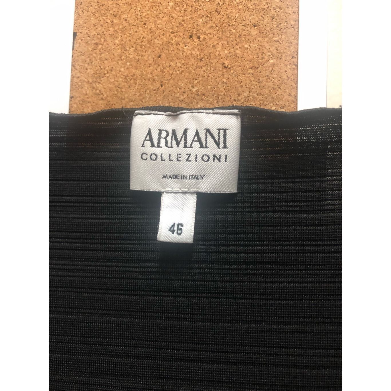 Armani Collezioni Armani Collezioni Women’s Formal Black Center Rose Tank Blouse Size 46 Size L / US 10 / IT 46 - 4 Thumbnail