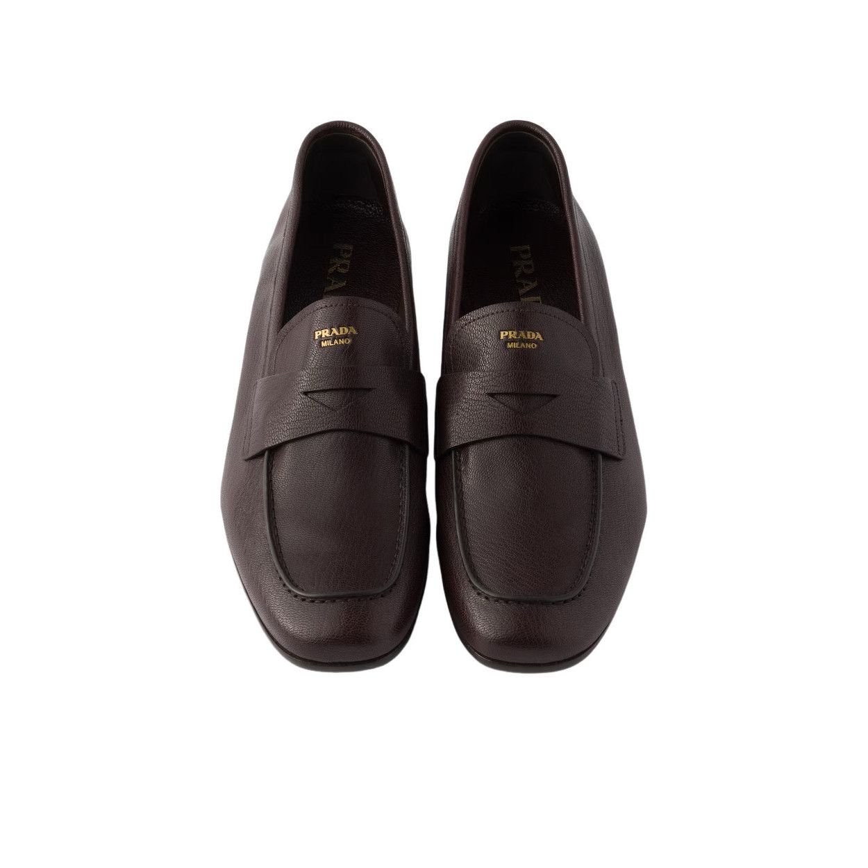 Prada PRADA $1350 Dark Brown Leather Loafers New/Authentic (Men's Size US 7 / EU 40 - 3 Thumbnail