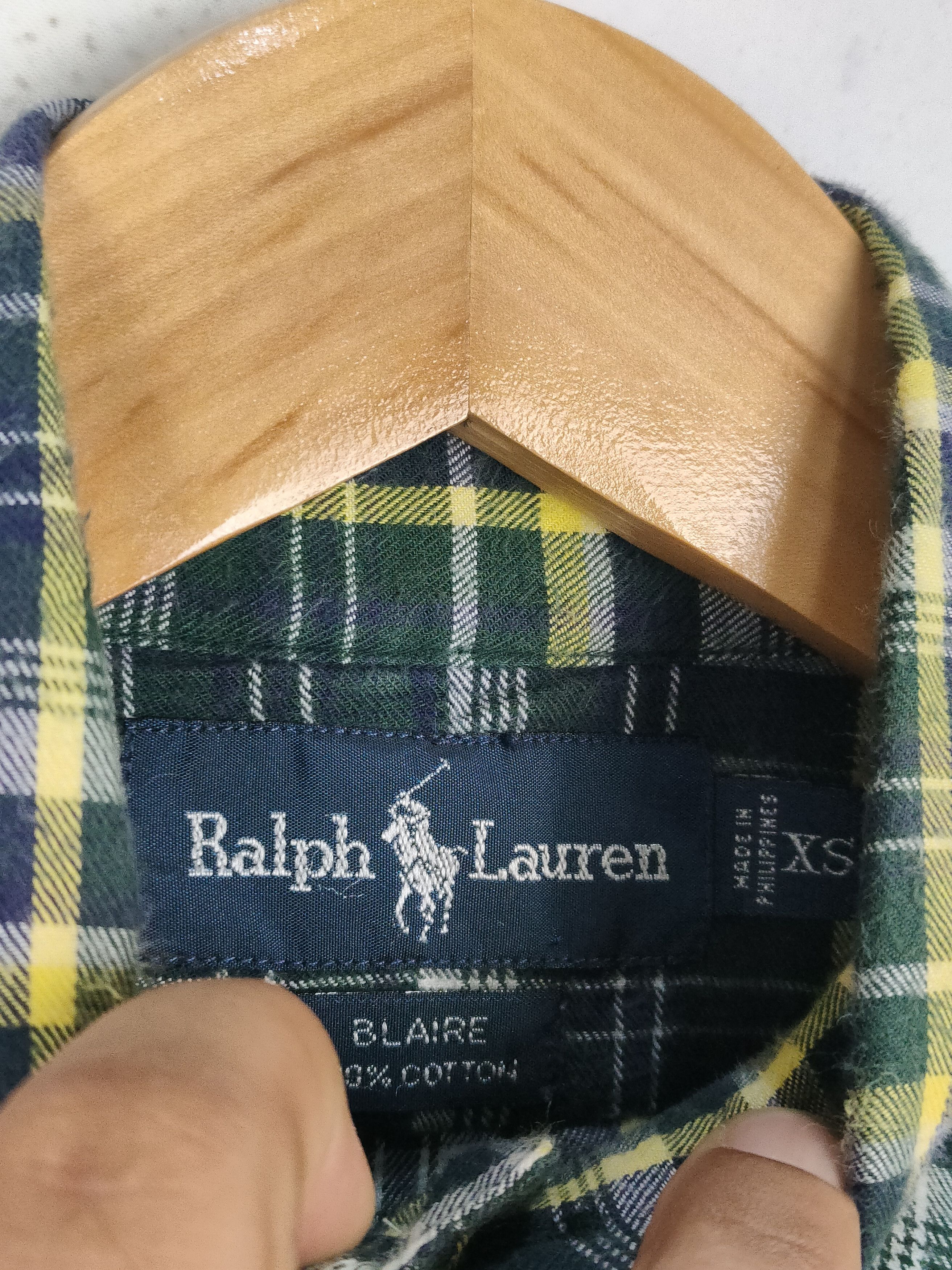 Polo Ralph Lauren × Vintage Vintage Polo Ralph Lauren Flannel Shirt Size US L / EU 52-54 / 3 - 4 Thumbnail