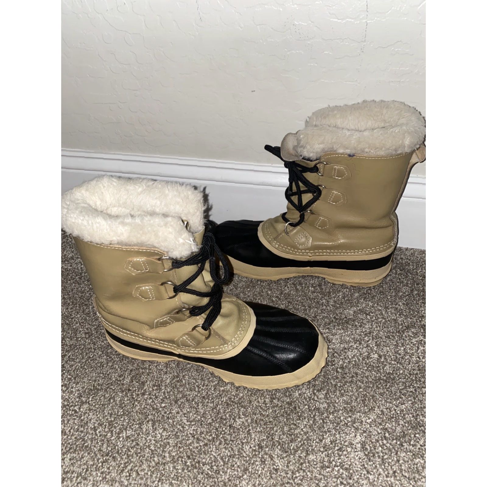 SOREL Sorel Manitou Canada Women's SZ US 7 UK 5 Rubber Leather Waterproof Snow Boots Size US 5 / IT 35 - 4 Thumbnail